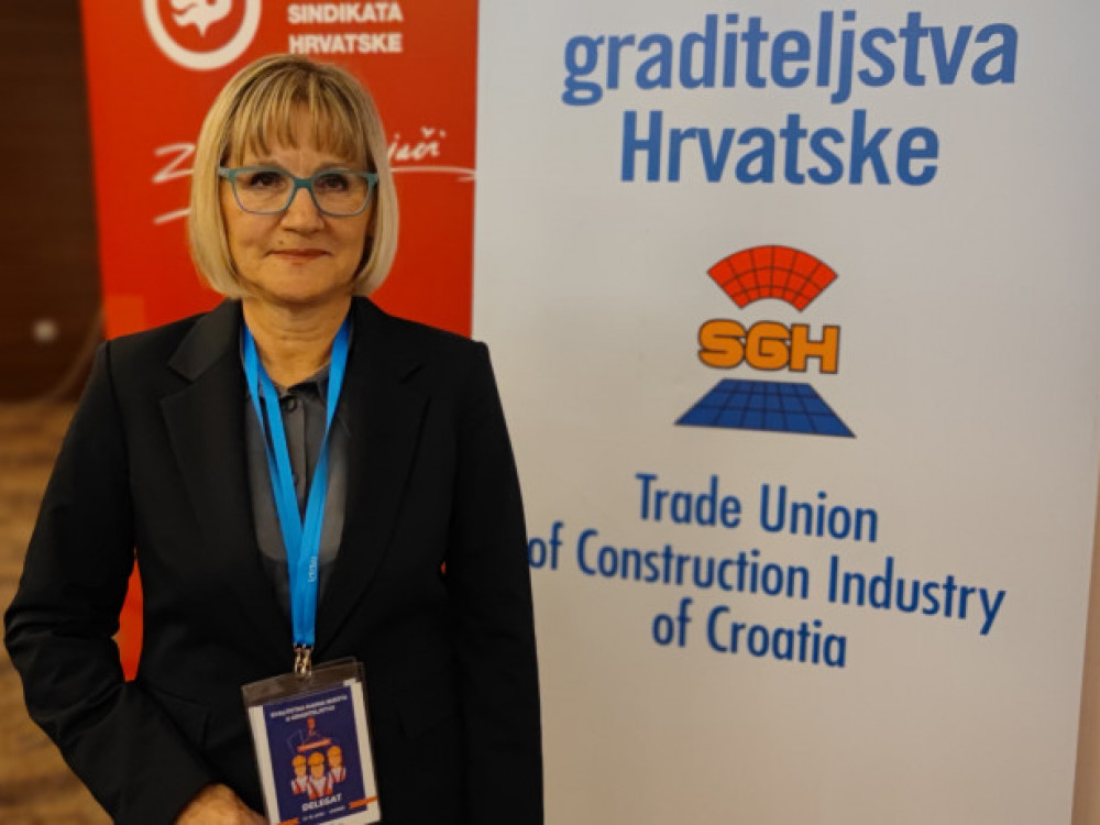 Jasenka Vukšić nova predsjednica sindikata graditeljstva Hrvatske
