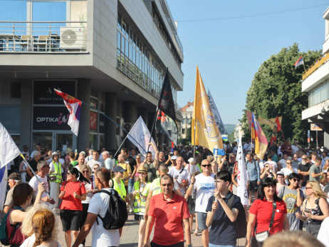 Studentski protest "Sve se vidi na Vidovdan" održan u Kraljevu